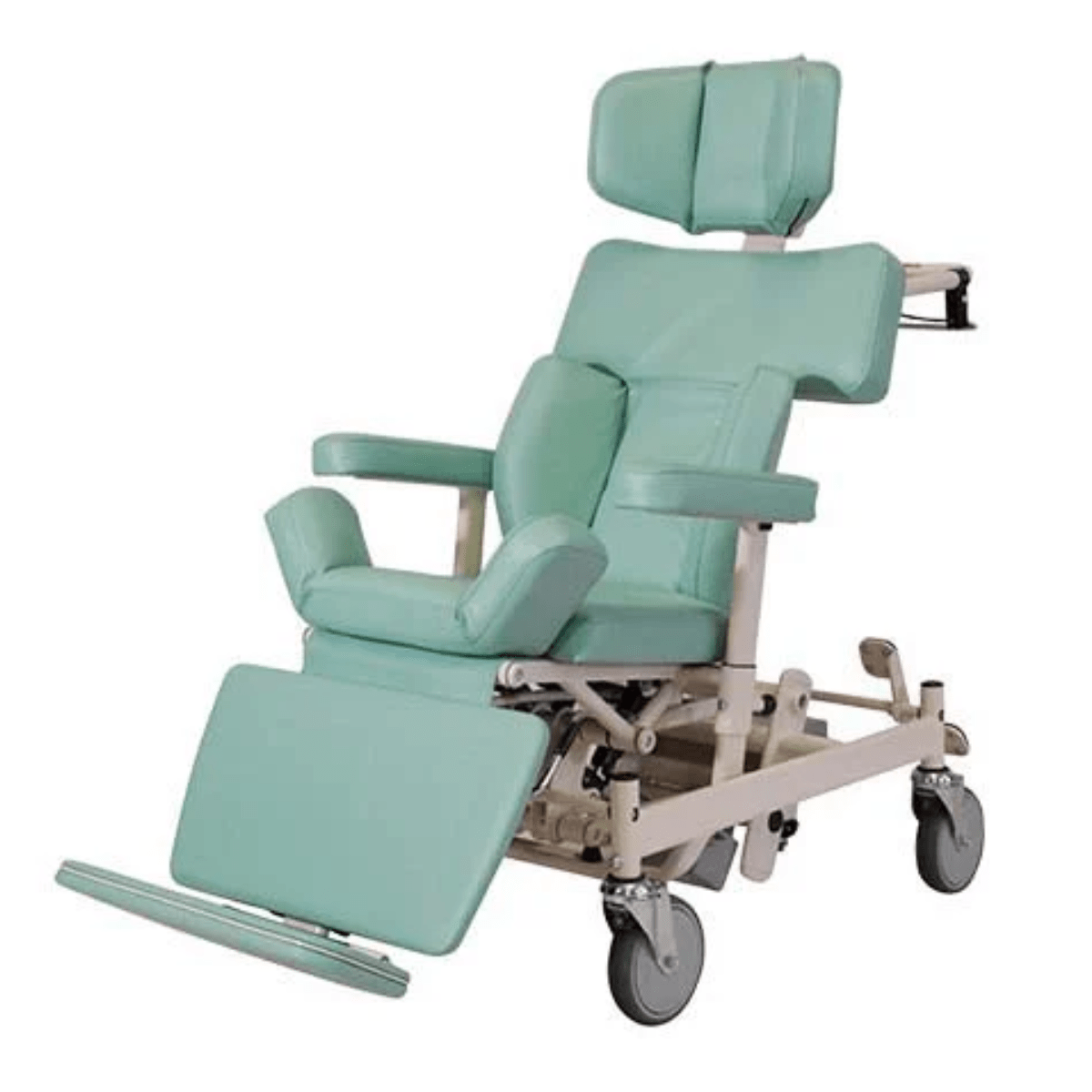 ストレッチャー車いす コンバー3αEL サイドバー付 (グリーン)