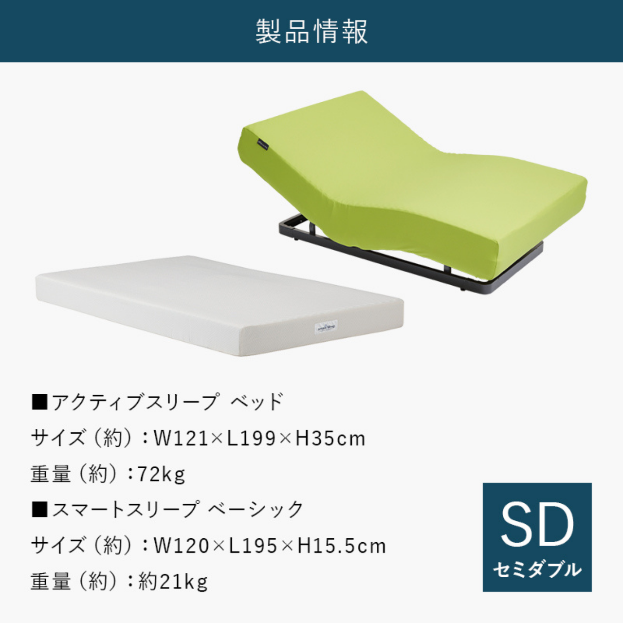 パラマウントベッド アクティブスリープベッド・スマートスリープベーシック・アナライザーセット【セミダブル】 ミルキーホワイト セミダブル