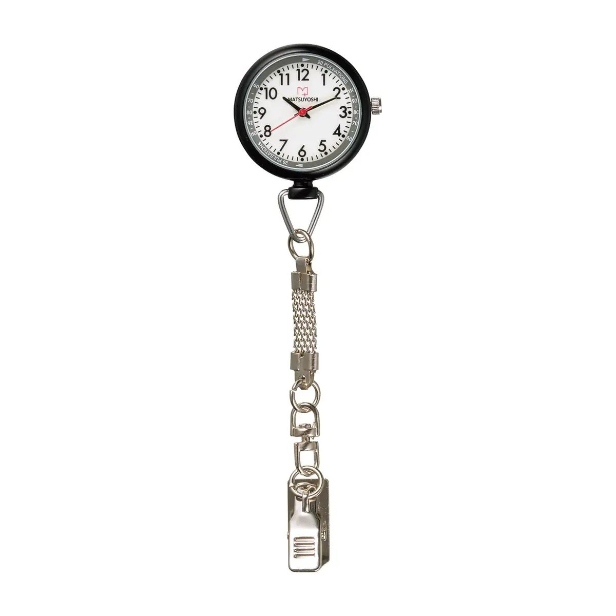 ナースウォッチ30mm シルバータイプ ブラック ブラック