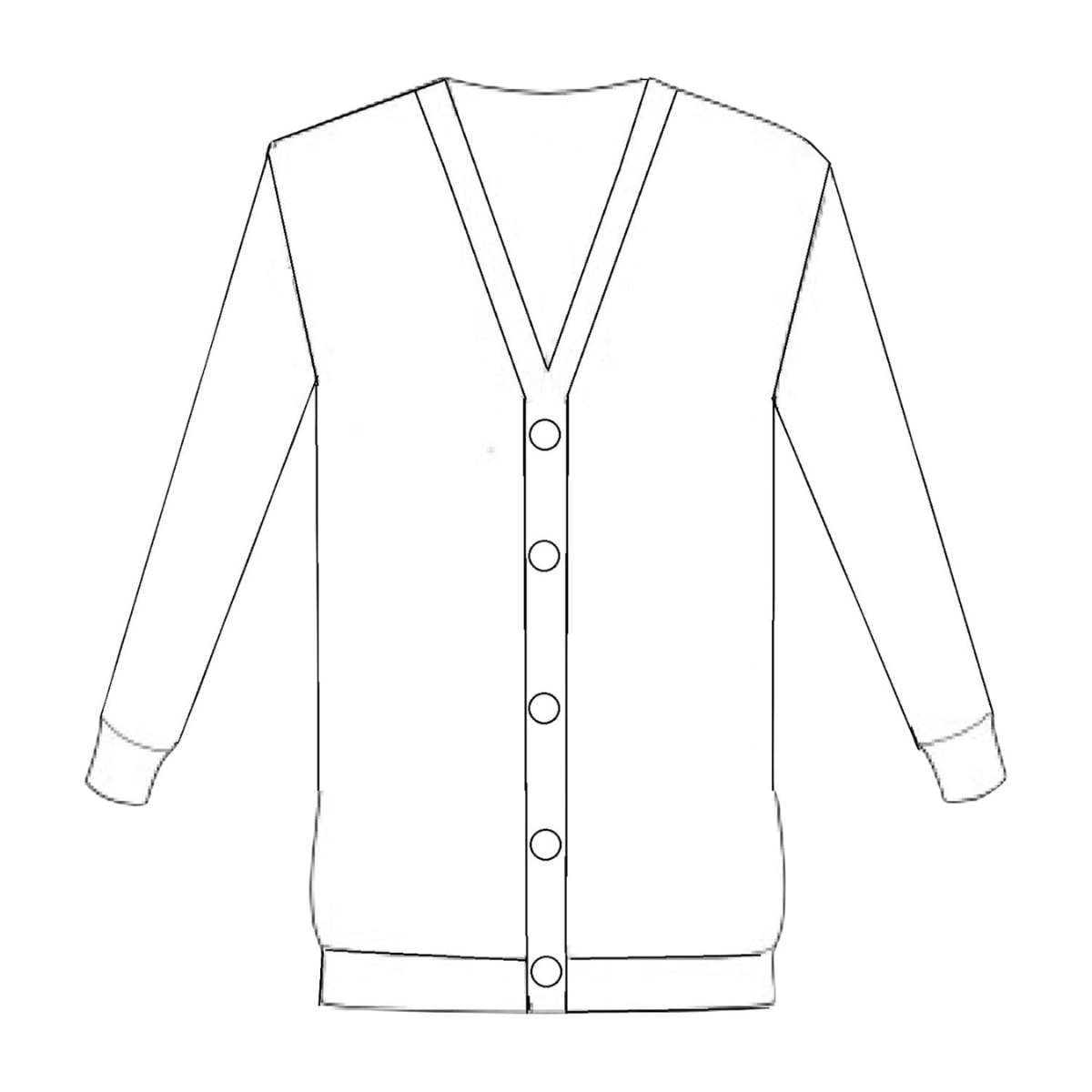 カーディガン ロング グレー L