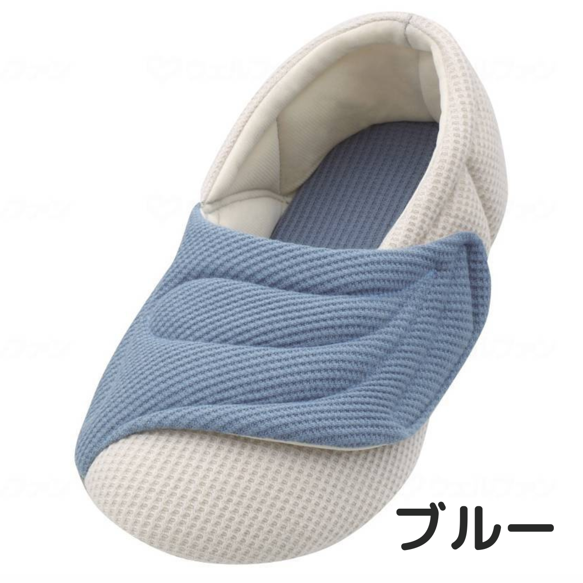 ワイドベルトワッフル 片足用 ブルー 左3L