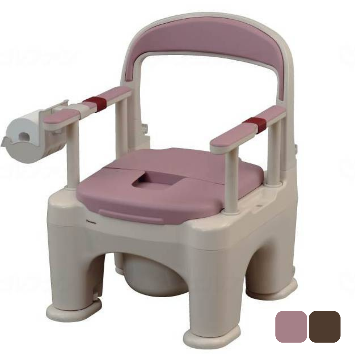 座楽 ラフィーネ (前後傾斜脚付き) ソフト便座 ミスティパープル