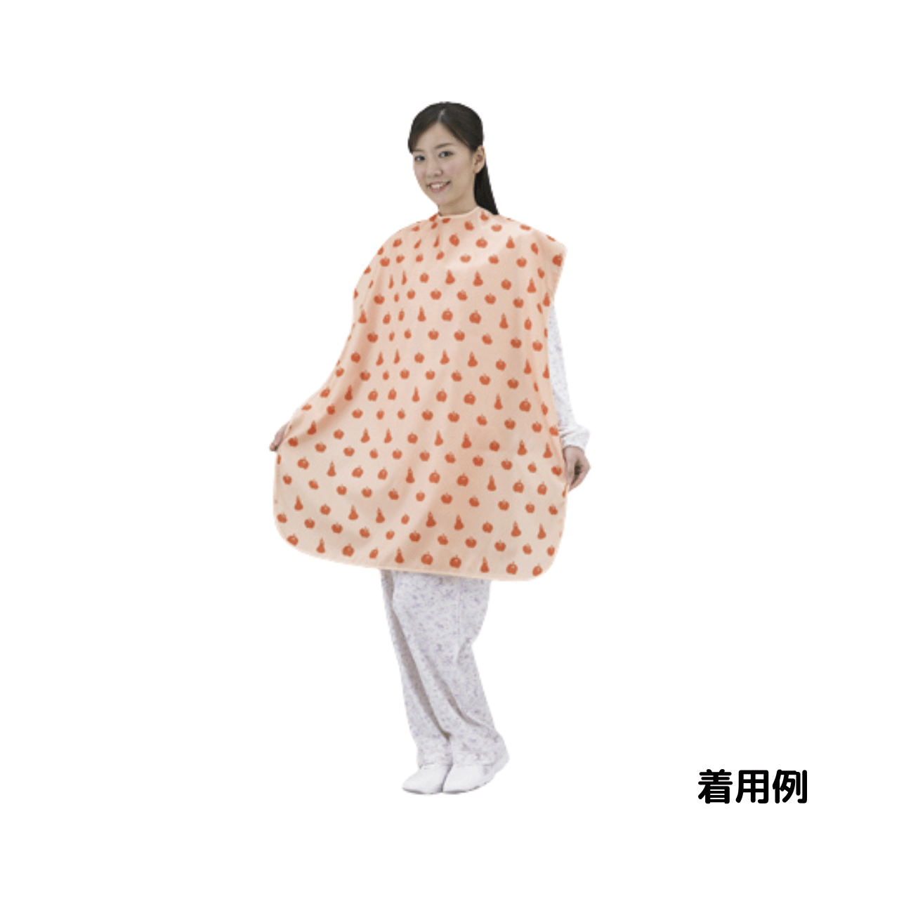 長持ちする大きなお食事エプロン グレープ