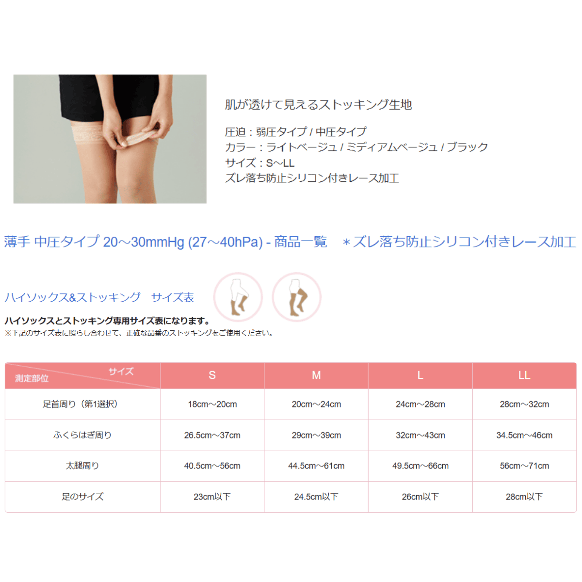 レックスフィット つま先なし 薄手 中圧タイプ Sサイズ S