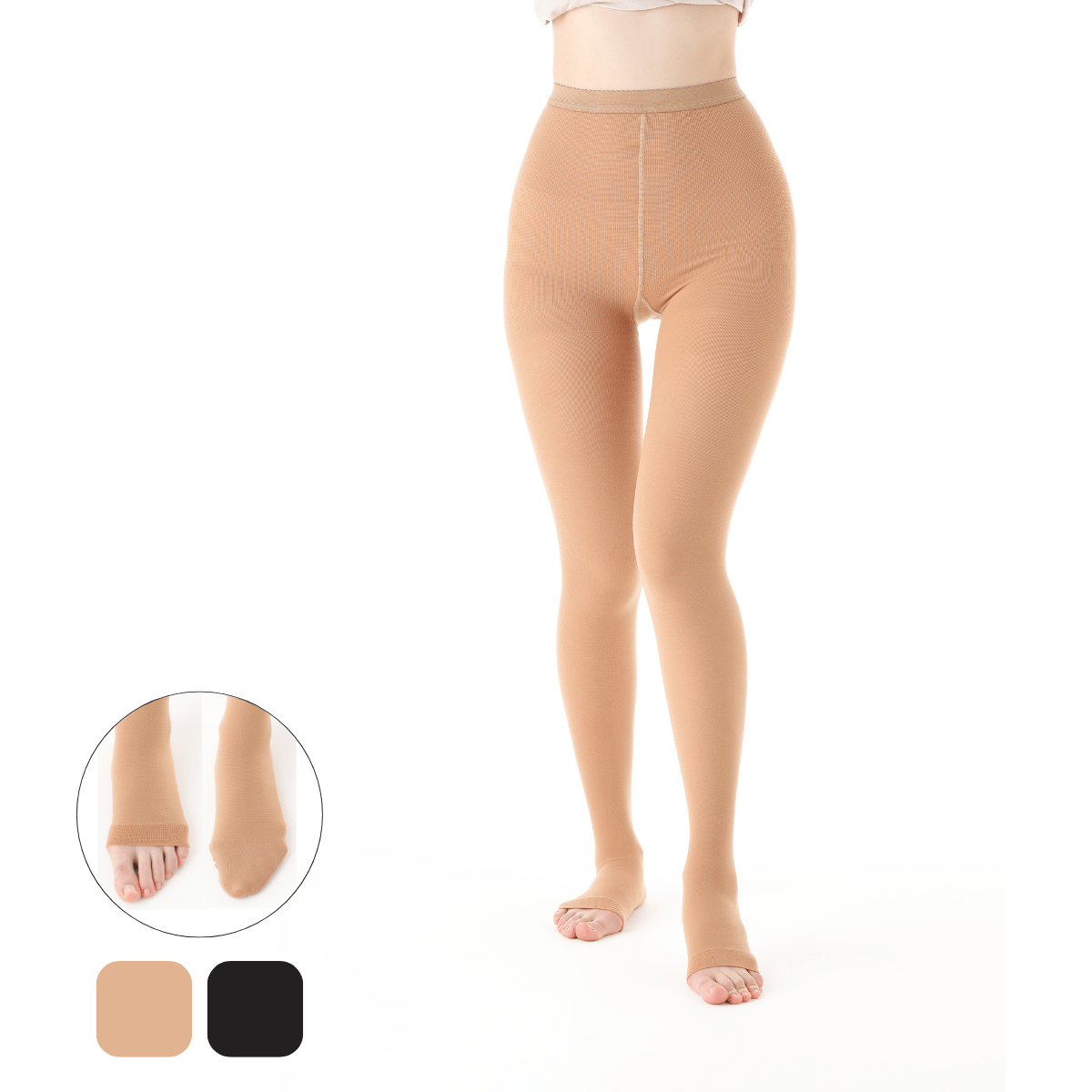 メディカルサポートプリマ ストッキング オープントウ メディカルサポートクラスⅡ