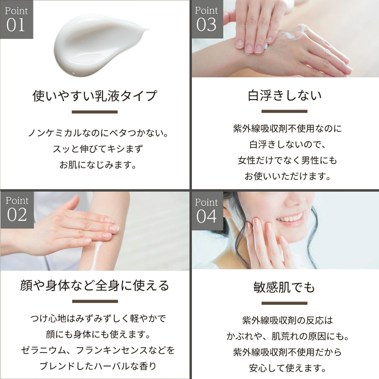 ナチュレルSP オーガニックUVミルク SPF30 PA++