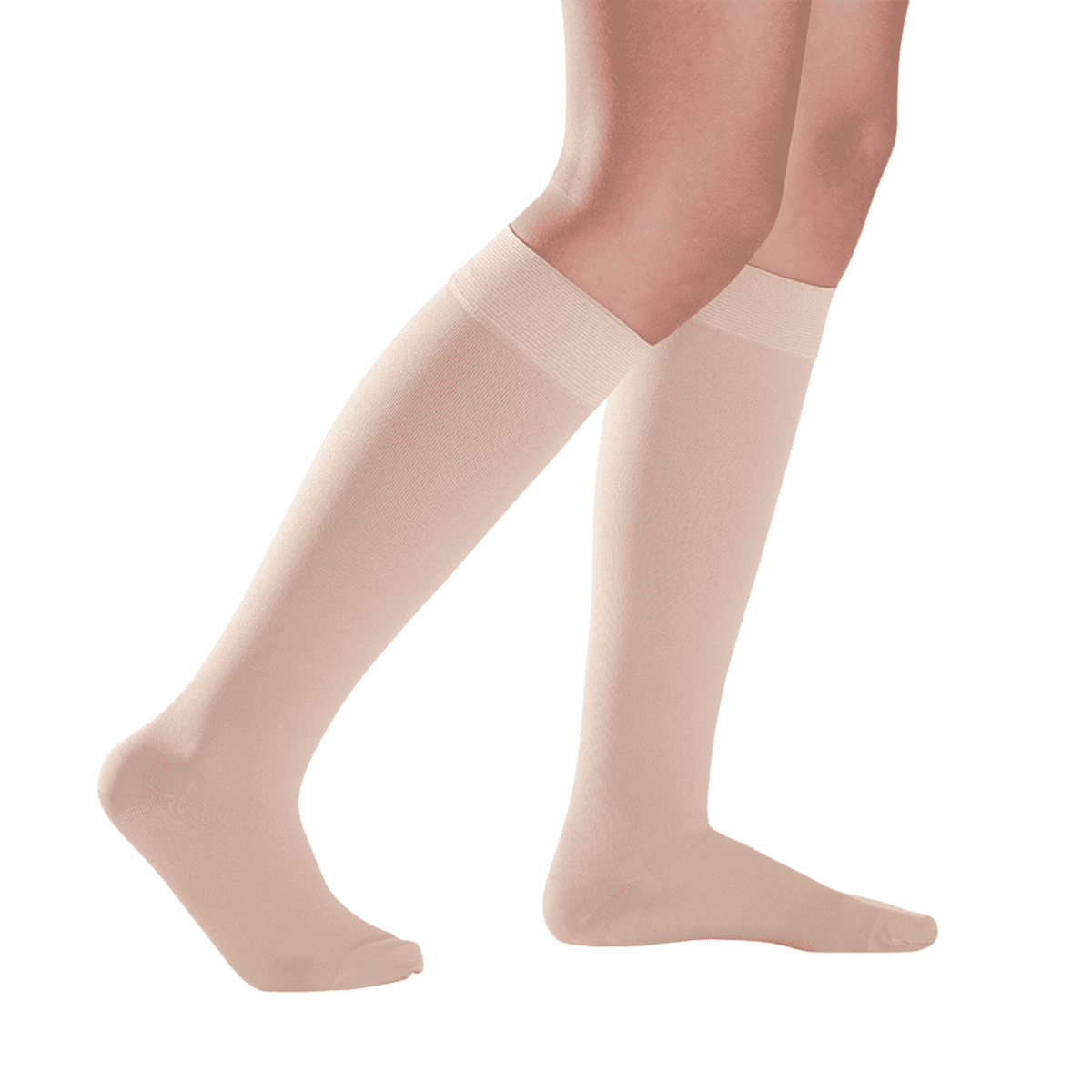 コットン ハイソックス ノーマル ショート つま先有 XXSプラス ナチュラル ナチュラル XXS