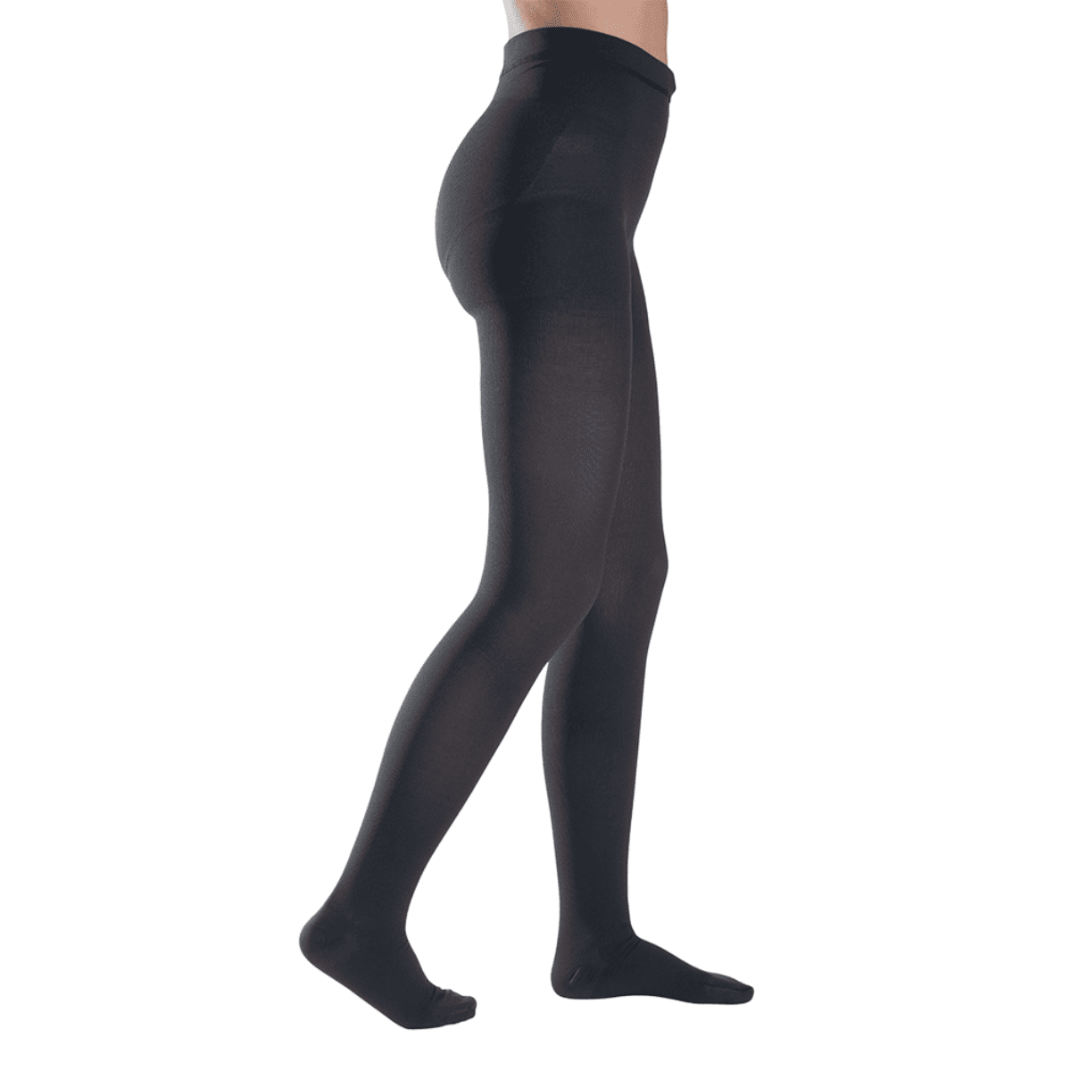 コットン パンティストッキング ノーマル ロング つま先有 XXS ブラック ブラック XXS