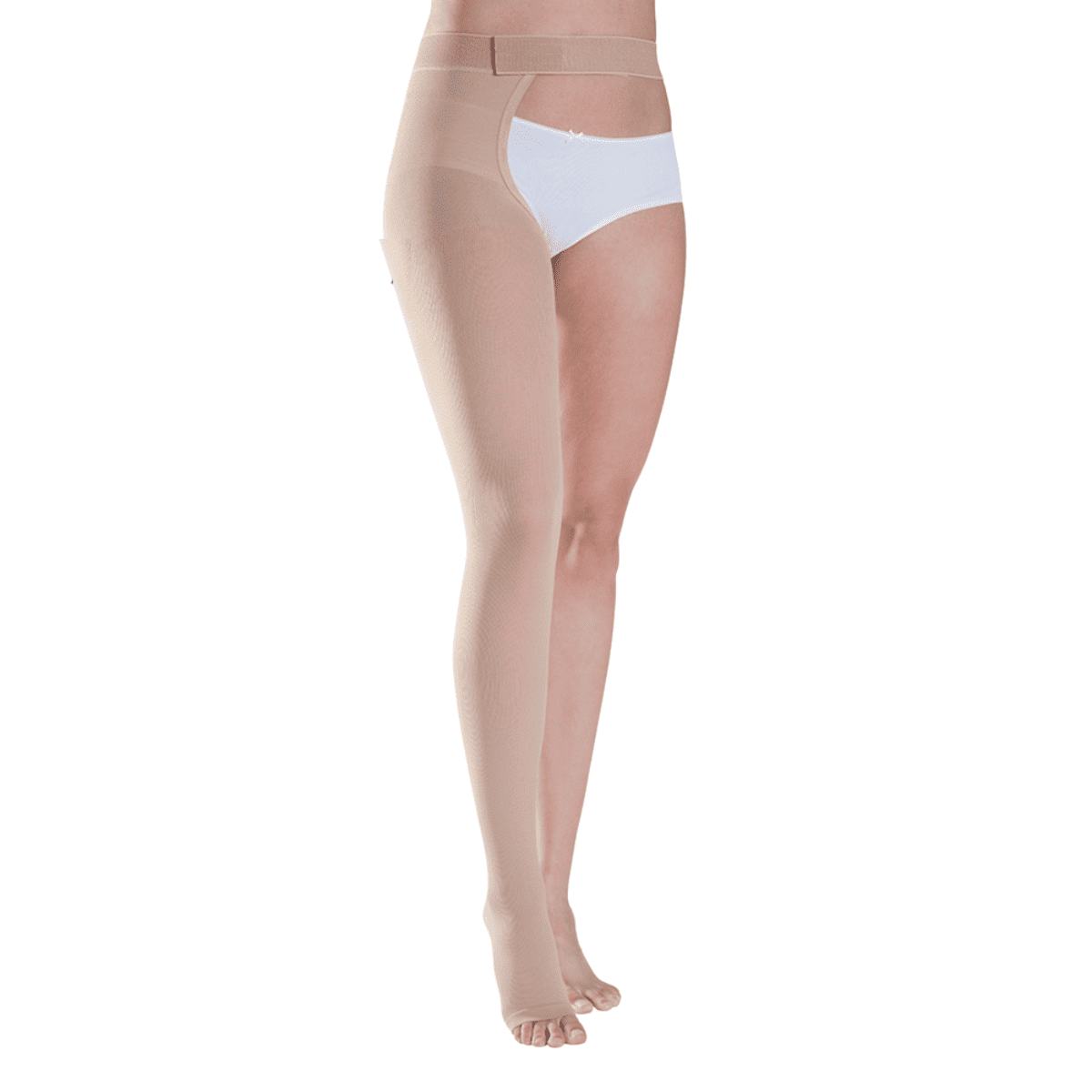 コットン 片足 右 ノーマル ショート つま先無 XXS ナチュラル ナチュラル XXS