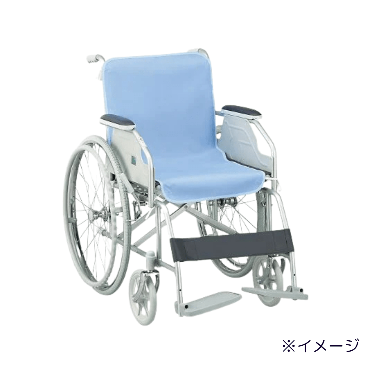 車いすシート 防水カバー デニムタイプ シート全体用 紐付き