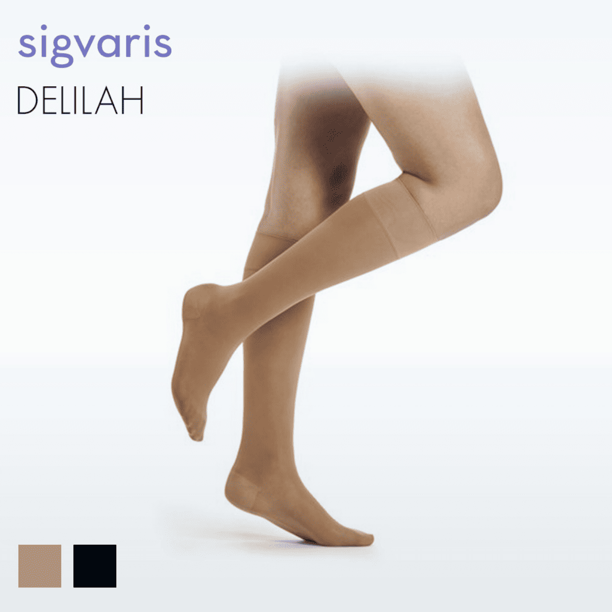 ディライラ フラット ハイソックス 140デニール