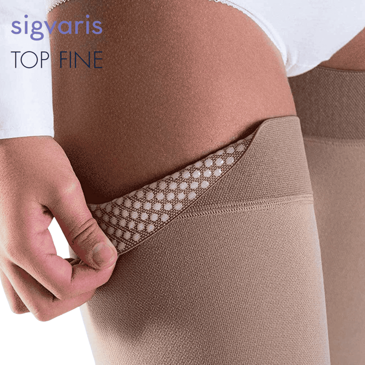 トップファイン ストッキング ライト ショート つま先無 S グリップ キャラメル キャラメル S