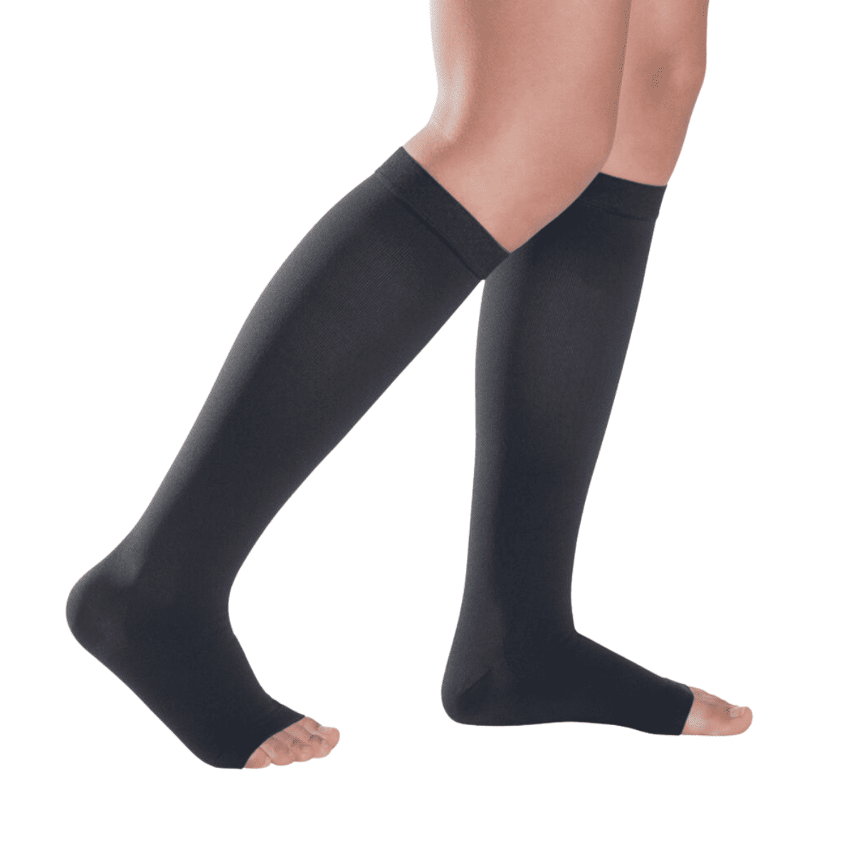 トップファイン ハイソックス ノーマル ロング つま先無 S ブラック ブラック S