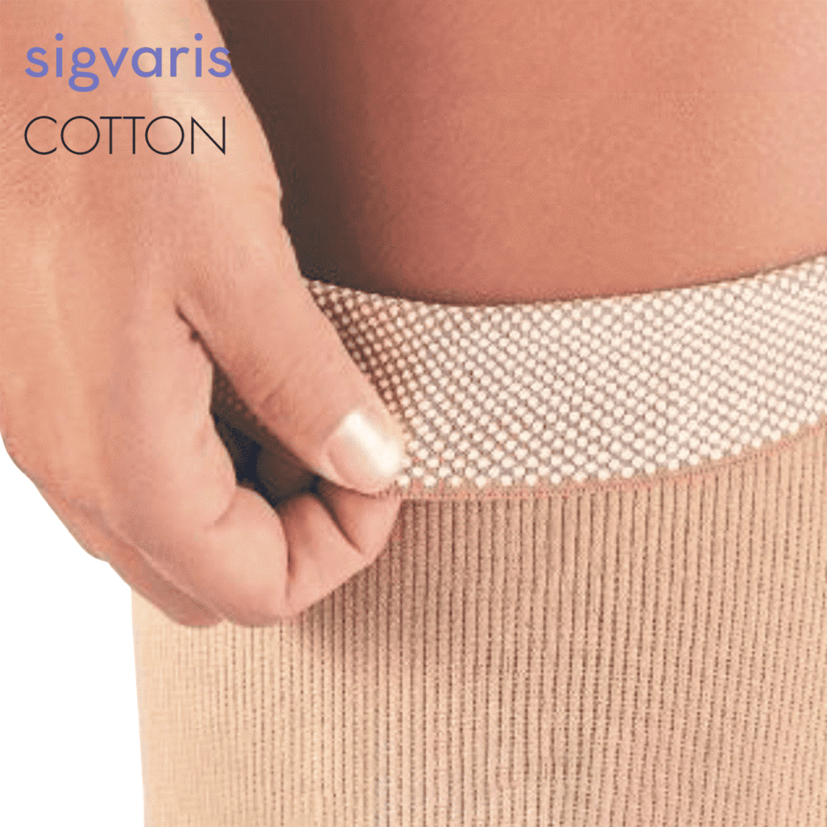 コットン ストッキング ノーマル ロング つま先無 グリップ XXSプラス ナチュラル ナチュラル XXSプラス