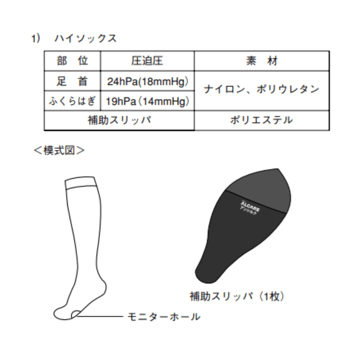 アンシルクプロＪ ハイソックス 片足 片足 SS 15-19cm/24-30cm