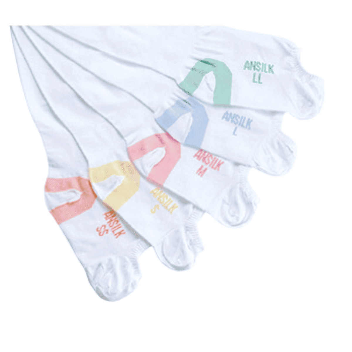 アンシルクプロＪ ハイソックス（足背） 10足入 足背 L 21-25cm/36-42cm
