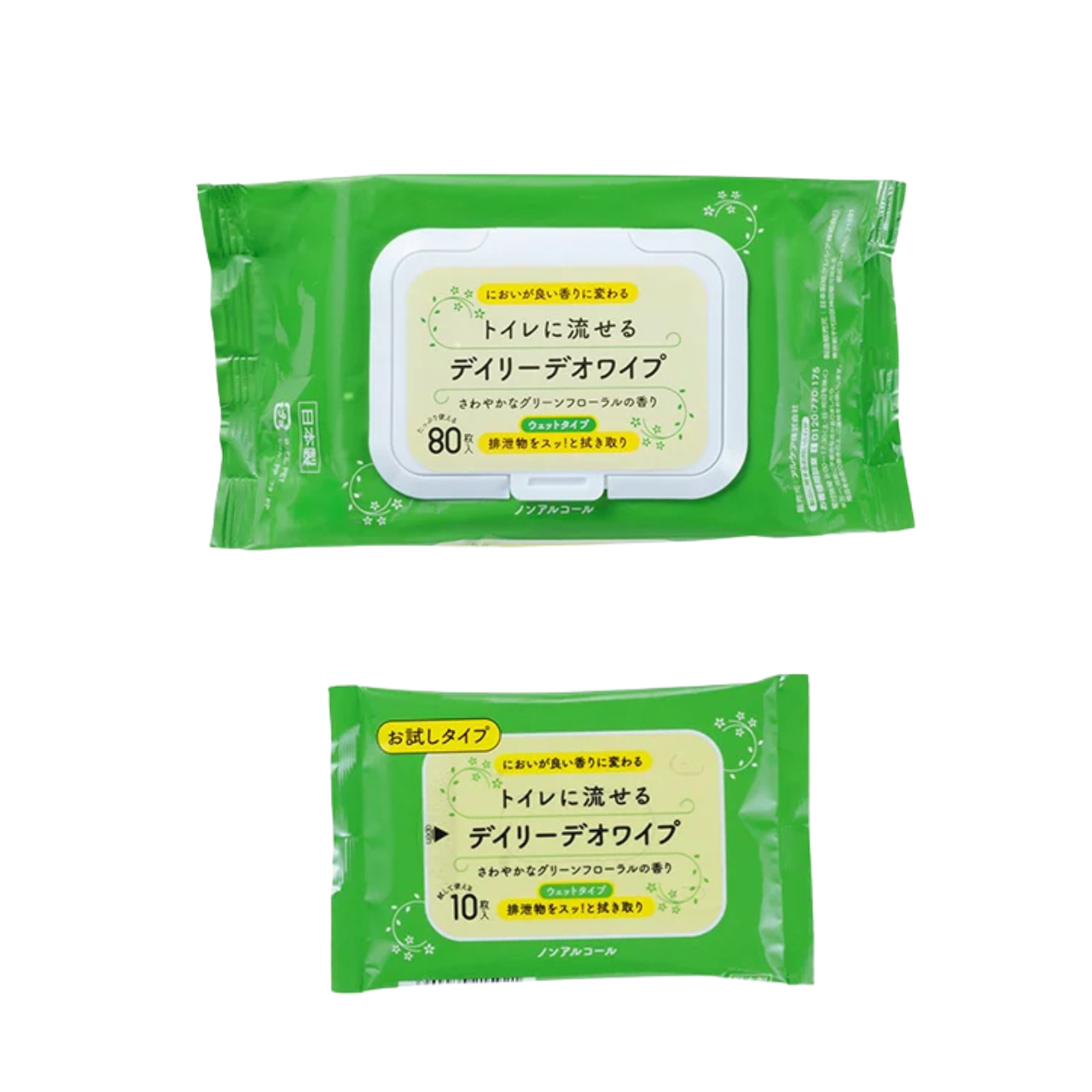 デイリーデオワイプ1袋(80枚入×3個)