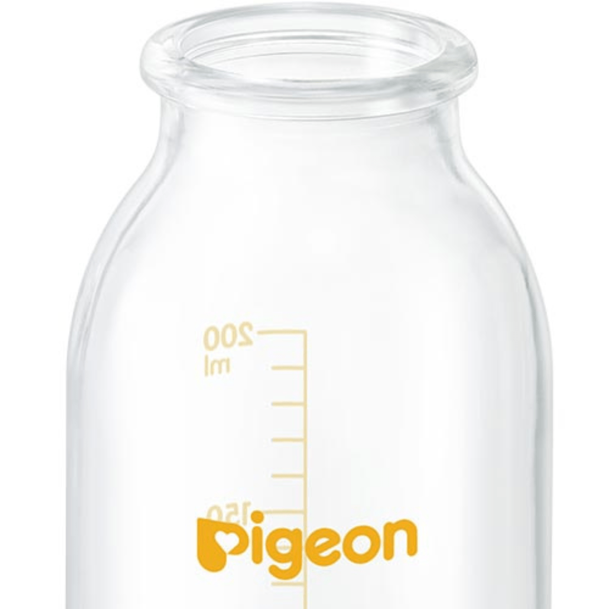 病産院用 哺乳びん (直付け式) 耐熱ガラス製 200ml