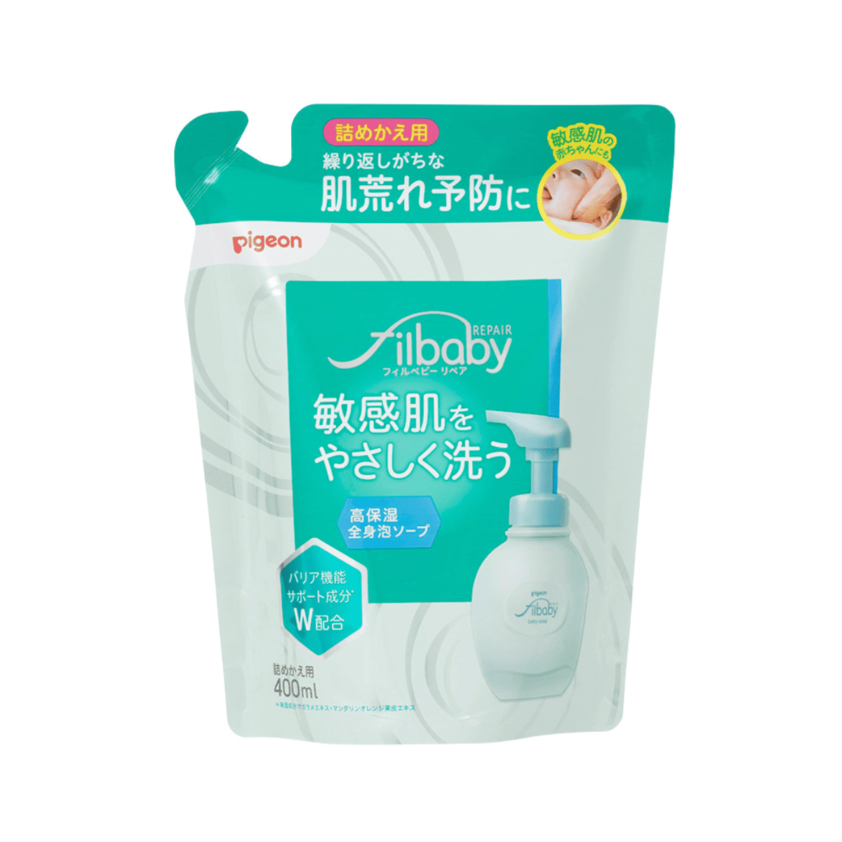 フィルベビーリペア 高保湿全身泡ソープ 詰替え用400ml