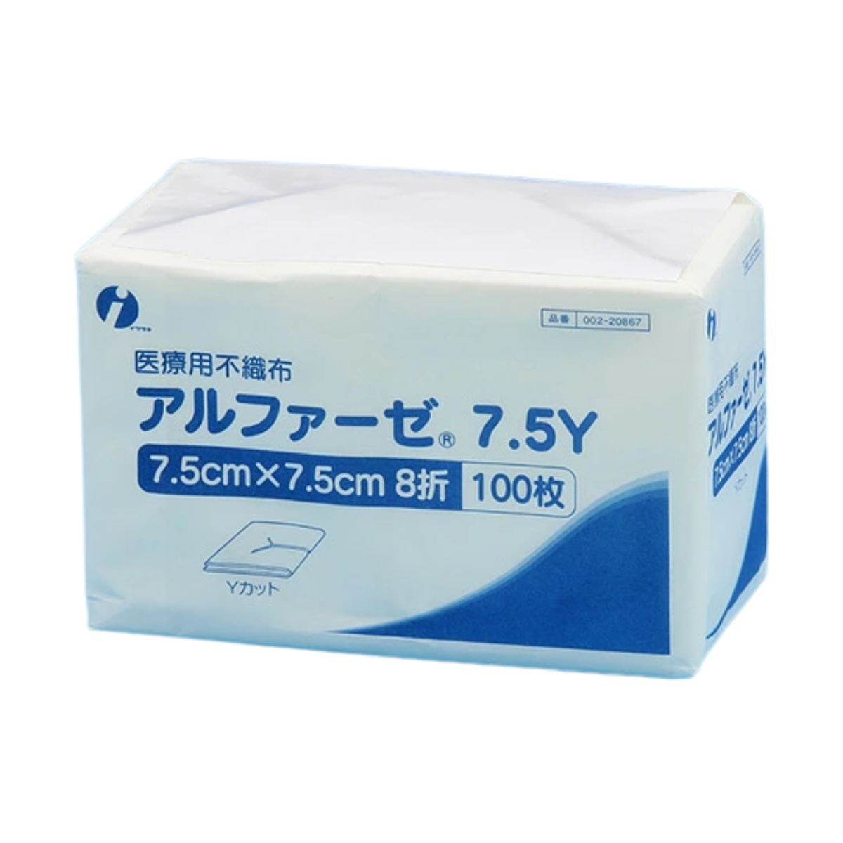 アルファーゼ 7.5Y 7.5x7.5cm Yｶｯﾄ 8折 100枚×2包 7.5Y