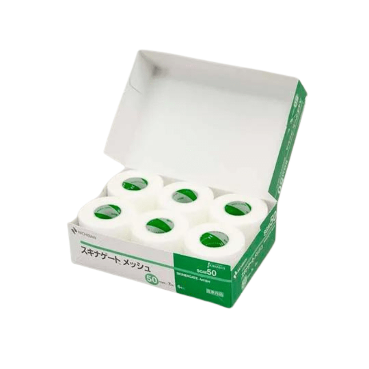 スキナゲート メッシュ 極低刺激性テープ 50mm×7m(6巻)