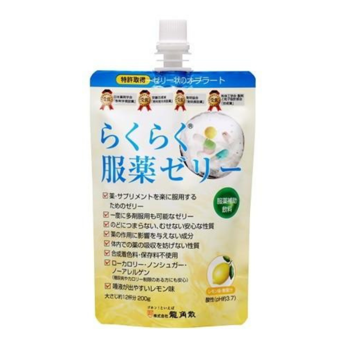 らくらく服薬ゼリー パウチタイプ 200g 1袋