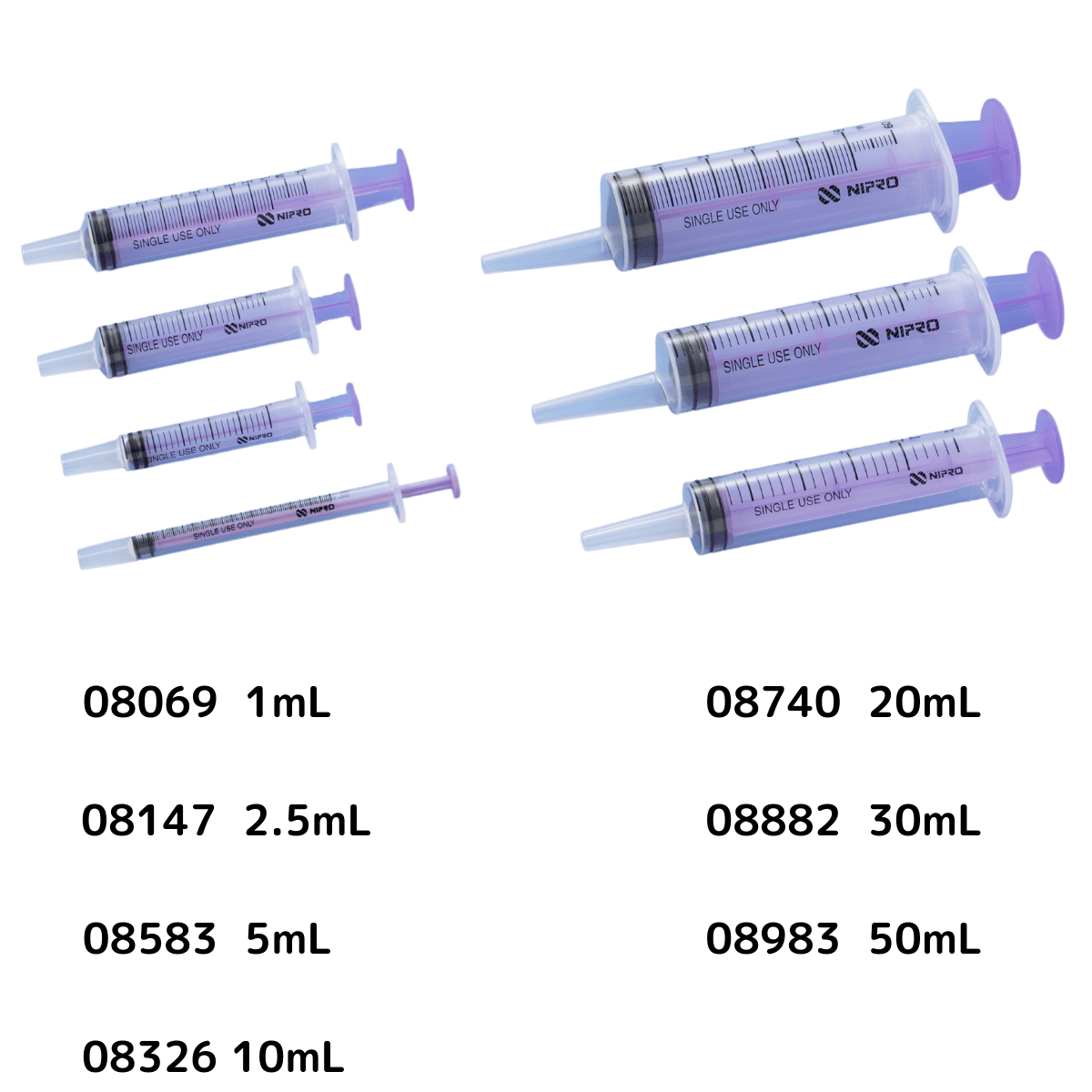 ニプロカテーテル用シリンジ バイオレット 30mL