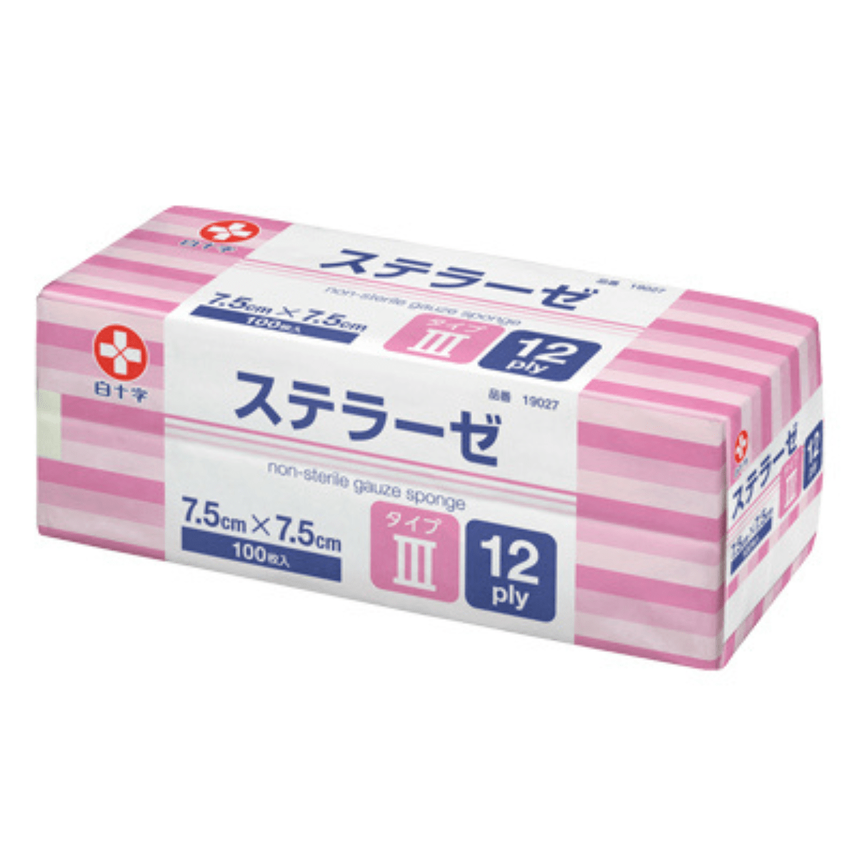ステラーゼ (未滅菌) タイプⅢ 7.5×7.5 100枚入