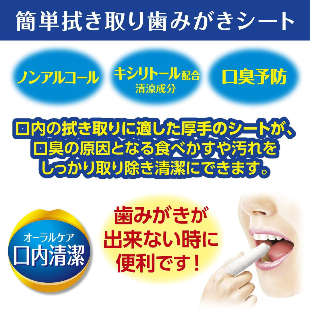 口内清潔ウェットシート ボトルタイプ 100枚入