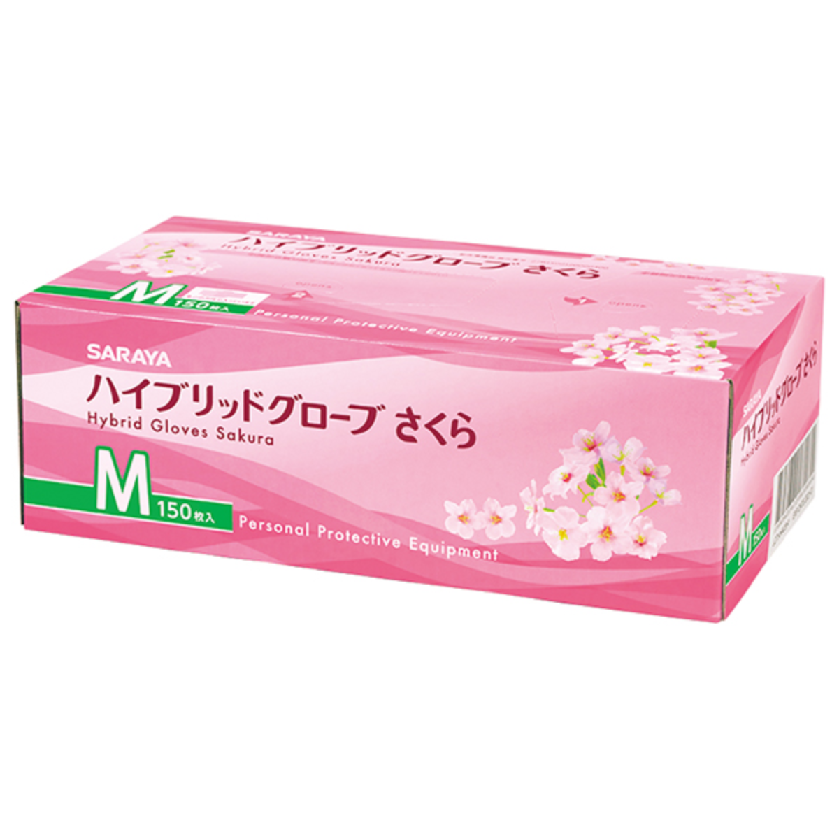 ハイブリッドグローブさくら パウダーフリー 150枚入 M