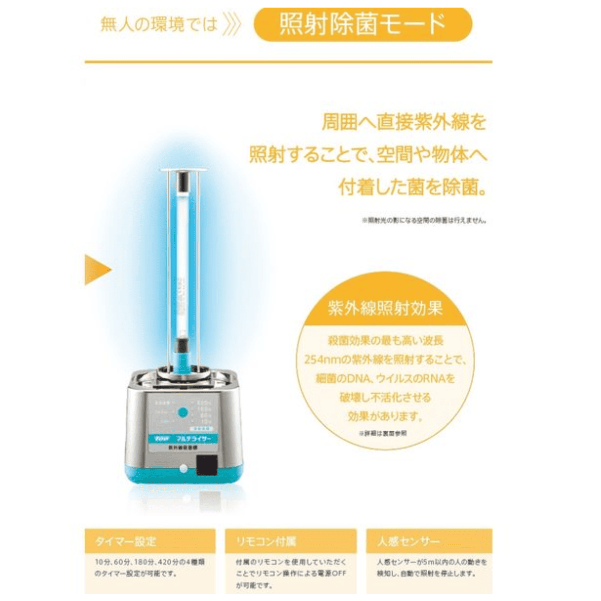 紫外線殺菌機 マルチライザー ML-100