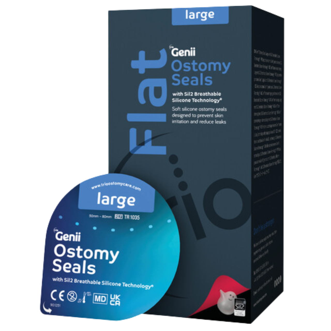 trio ジーニー シリコーンオストミーシール 10枚 L 50-80mm