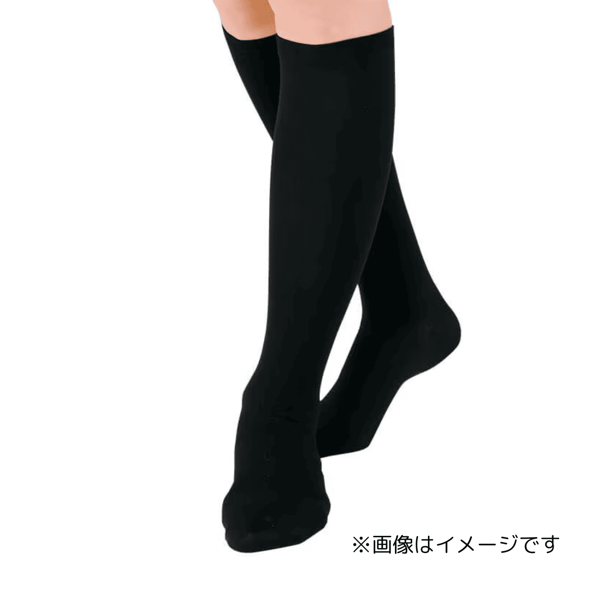 まるでナース コットンスーパー着圧ハイソックス 140DEN（2足組×10セット）ブラック ブラック