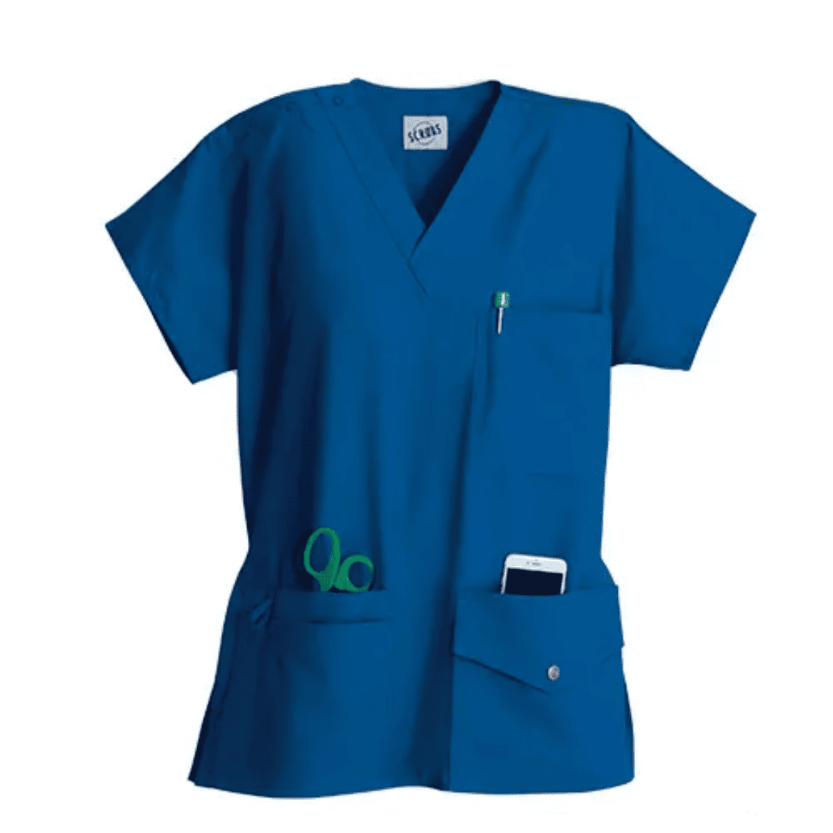 6ポケットVネック スナップトップ RYL ロイヤル XXS