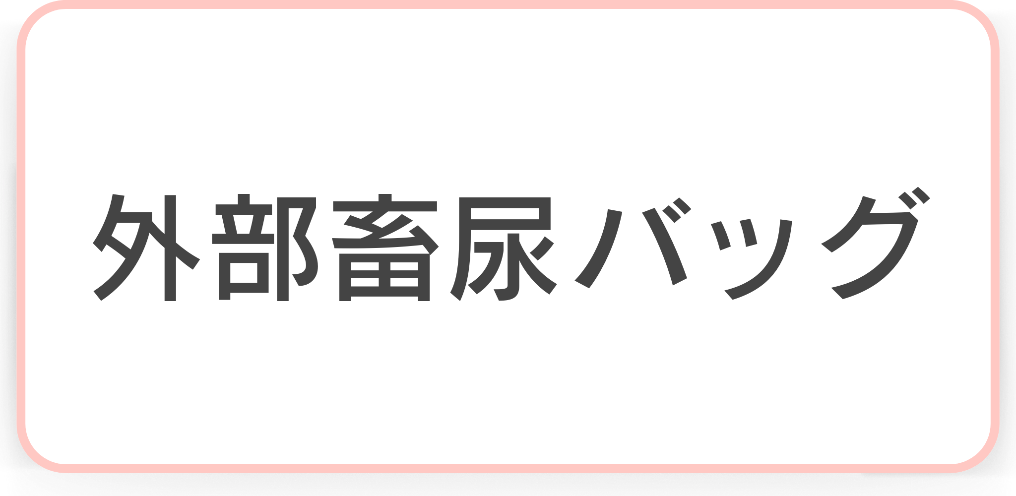 外部畜尿バッグ